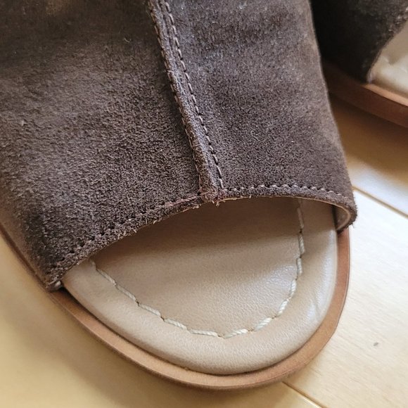 Suede Wedge Sandals - Picture 6 of 7